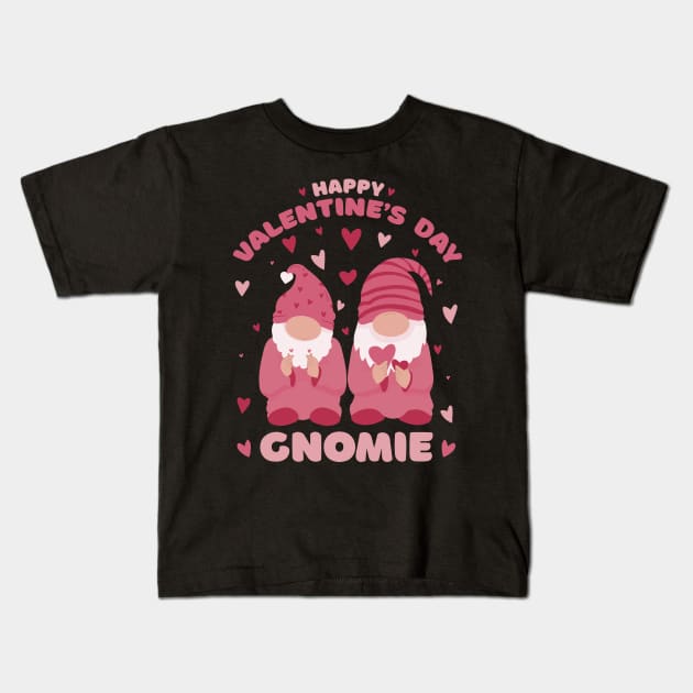 Valentine's Day Gnome Kids T-Shirt by MARCHY